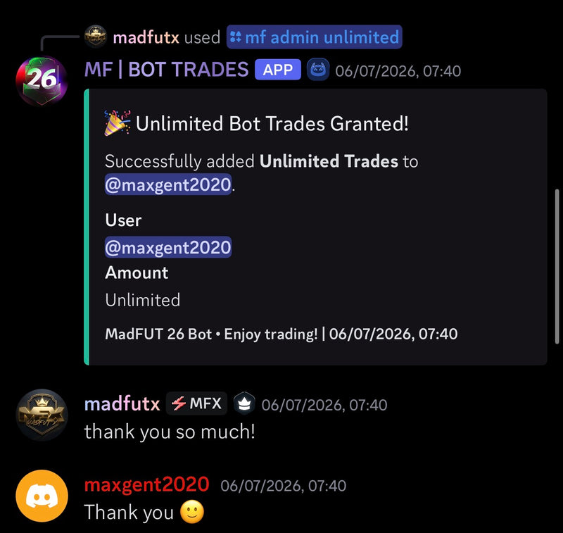 Unlimited Bot Trades